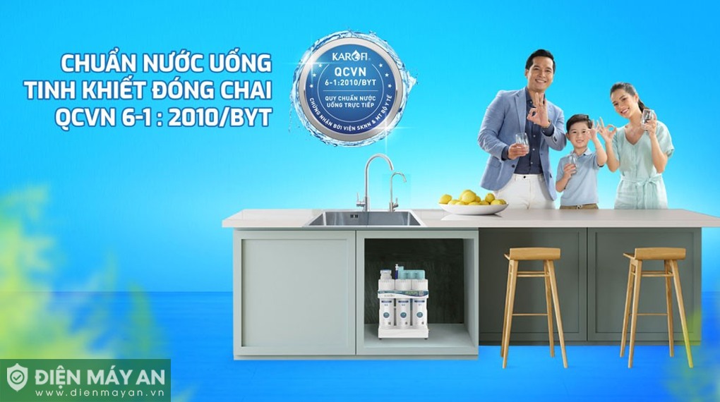 Máy lọc nước RO Karofi KAQ-U50K 10 lõi